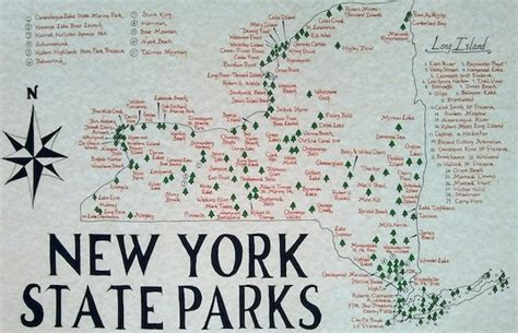 History of MAP New York State Park Map